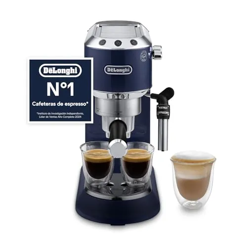 De'Longhi Dedica Style - Cafetera Espresso Manual con Espumador Manual