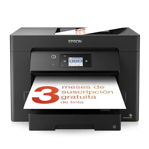 Epson Impresora de inyección de Tinta multifunción Workforce WF-7830DTWF A3 con conectividad inalámbrica y 3 Meses Gratis de suscripción de Tinta ReadyPrint*