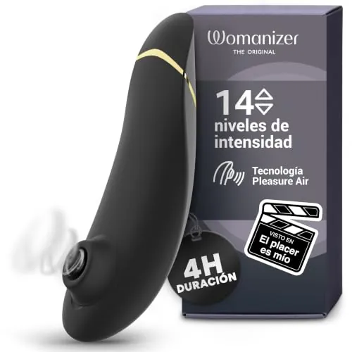 Womanizer Premium 2 Succionador de Clítoris Juguete Sexual para Mujer Negro