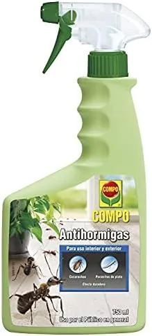 COMPO Antihormigas Pistola, Envase pulverizador, Apto para Uso doméstico, Hogar y jardín, Efecto Duradero, 750 ml