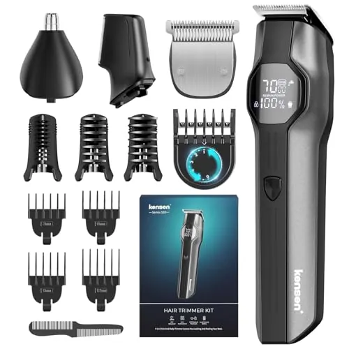 kensen Recortadora de Barba Hombre 13 en 1, Afeitadora Corporal Masculina