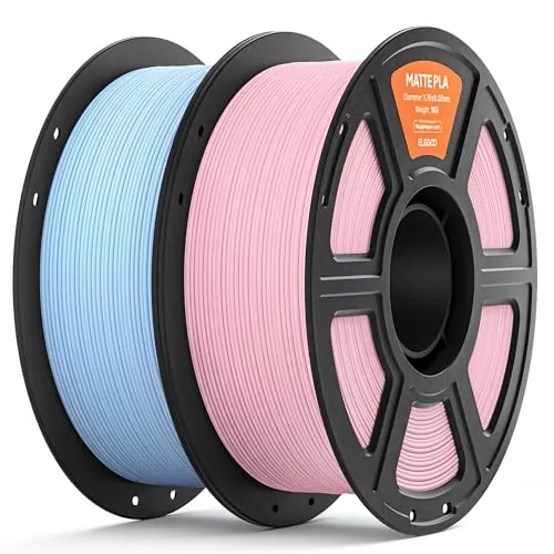 ELEGOO Filamento PLA MATE 1.75 2KG Rosa Sakura y Azul Hielo