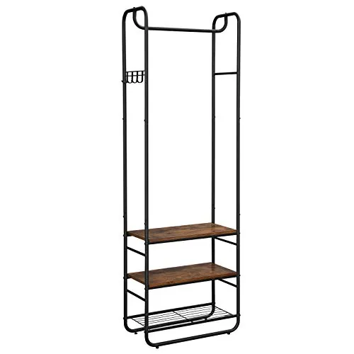 VASAGLE Perchero Zapatero Recibidor, Estantes, 58 x 28 x 181 cm