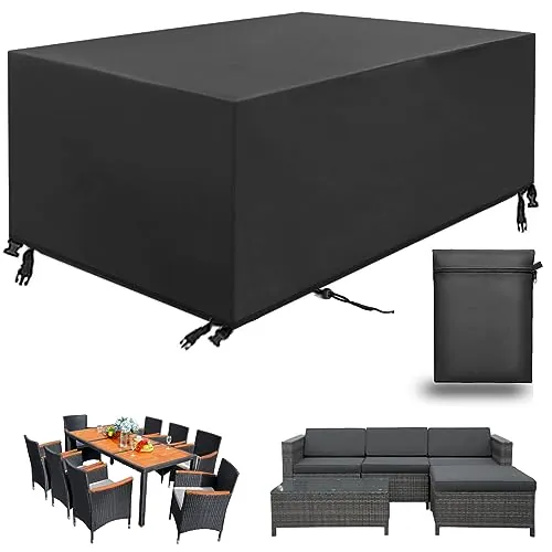 Aipwerer Funda para Muebles de Jardín Exterior 420D Oxford 213x132x72cm