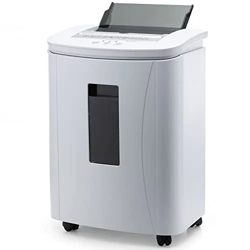 iOCHOW 150 Hojas Trituradora de Papel Automática: P-4 Nivel Microcorte de Trituradora, 30 Minutos Comercial Silenciosa Destructora de Papel, Gran Capacidad con Papelera Extraíble de 25L