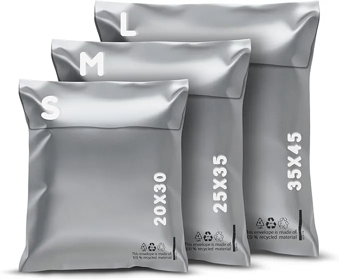 RAGO® Juego de 30 piezas Bolsas envio Vinted S-10 I M-10 I L-10 I Sobres Envios I Bolsas para envios de ropa vinted I Embalaje para envíos I Bolsas de envio paquetes vinted