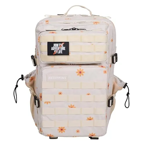 Mochila Táctica 45L – Mochila Cabina Avión, Oxford 1000D Impermeable, Compartimento Zapatillas y para Ordenador, Gimnasio, Hombre y Mujer, by ELITEX TRAINING (Margarita)