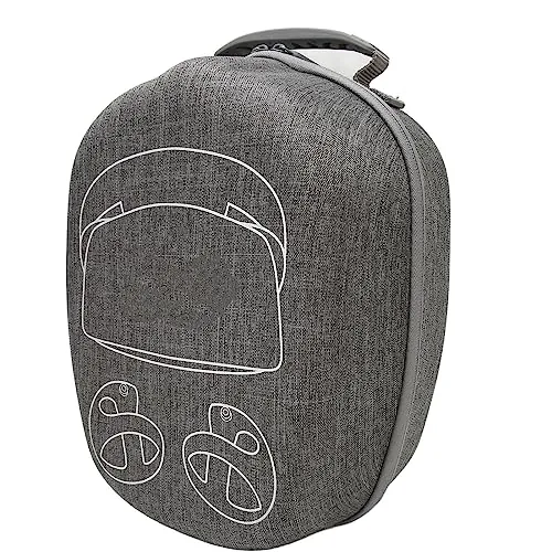 Carcasa Rígida para Auriculares Playstation VR2, Gran Capacidad, Fácil de Transportar, Protección Múltiple, Material EVA Duradero, Gris, para PS VR2 y Accesorios