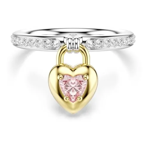 Swarovski Anillo con motivo Idyllia, Tallas mixtas, Corazón, Combinación de acabados metálicos