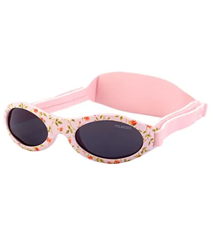 Kiddus Gafas de Sol Bebé Polarizadas CAT4 UV400, 100% Protección UVA/UVB, Banda Ajustable Neopreno sin Patillas, Sin BPA, 6-18 Meses