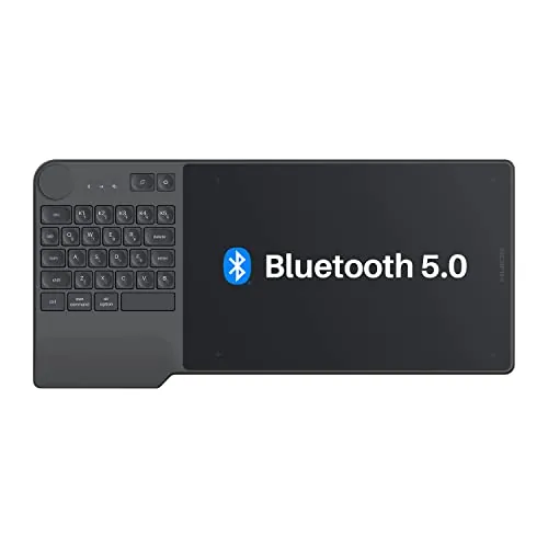 HUION Keydial KD200 Tableta, Teclado y Dial Bluetooth