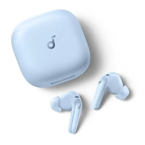 soundcore P31i Auriculares Inalámbricos Bluetooth de Anker, Cancelación de Ruido en Tiempo Real, Auriculares Traductores, Sonido de Alta Resolución LDAC, 50h de Uso, Carga Rápida, Audio Espacial, IP55