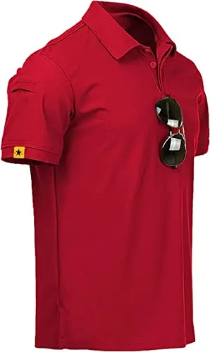 JACKETOWN Manga Corta Polo Deportivo para Hombre - Secado Rápido Transpirable Tenis Golf Camisa Casual Basic