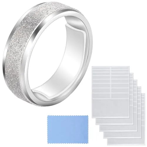 Blulu 5 Hojas 85 Piezas Ajustador de Anillos Invisible Reductor de Anillos