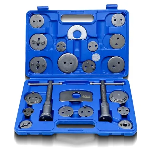 CCLIFE 22 piezas Reposicionador de pistones de Freno | Herramienta de restablecimiento de pistón de freno universal para coche
