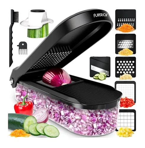 Fullstar Pro Core - Cortador de Verdura y Mandolina de Cocina - 6 Cuchillas