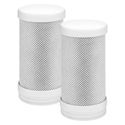 HOTUT Filtro de Fibra de Carbono, 2 piezas Cartuchos de repuesto para filtros de agua, Cartuchos de Repuesto para Filtros de Agua para Filtro de Agua Grifo, Filtros de Cloro, Sedimentos