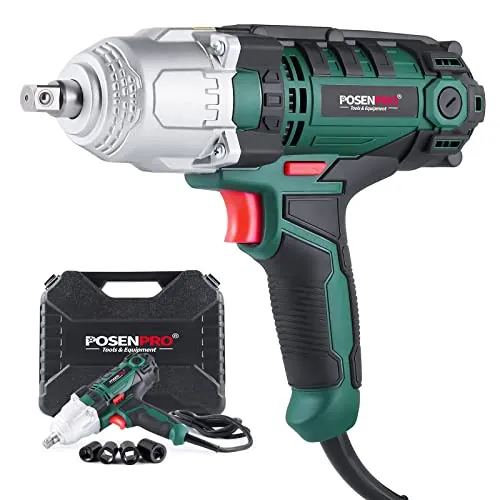 POSENPRO Llave de impacto eléctrica 550 W, Par máx. 500 Nm, 12,7 mm (1/2")