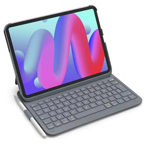 Inateck Funda con Teclado iPad A16/10ª Gen, Ultraligera 427g