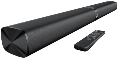 GarageRock 31″ Barra de Sonido, 80W 2-en-1 Desmontable Soundbar para TV | 3 EQ Modos, Auto Volume Boost, Bluetooth 5.3/ARC/Opt/AUX, Sistema di Altoparlanti per TV/PC/Videogiochi/Proiettori, Nero