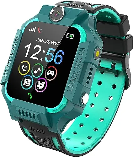 PTHTECHUS Reloj Inteligente Niño de Podómetro, Smartwatch Niños con 14 Juegos SOS Llamada MúSica Linterna Cámara Despertador Regalos para niños de 4 a 12 años (Y19-Blue)