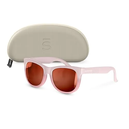 SUAVINEX, Gafas de Sol para Bebés de 0 a 12 Meses, Polarizadas, con Filtro UV 400, Cat. 3, 100% Protección Rayos UVA y UVB, con Funda Incluida, Muy Flexibles y Ligeras, de Forma Cuadrada, Color Rosa