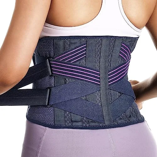 Fitomo Faja Lumbar con 7 Varillas y compresión ajustable de doble capa
