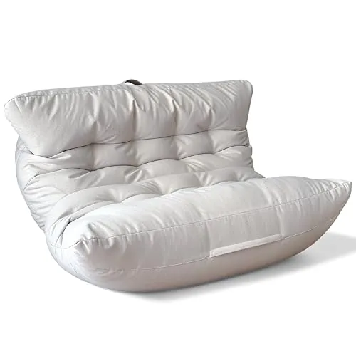 Aiire Puff Salón XXL de Diseño - Sillón Puf con Relleno Incluido para Adulto - Bean Bag Chair Premium para Dormitorio - Funda Desenfundable y Lavable