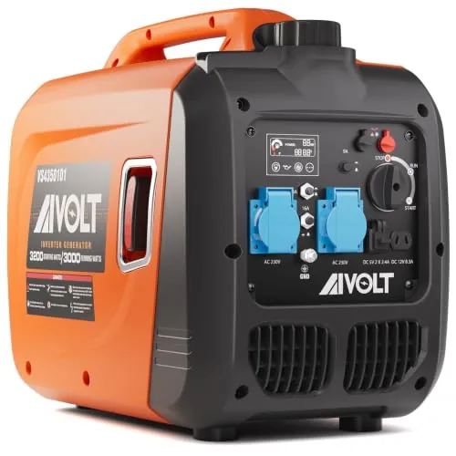 AIVOLT Generador Inverter Silencioso de Gasolina 3200W