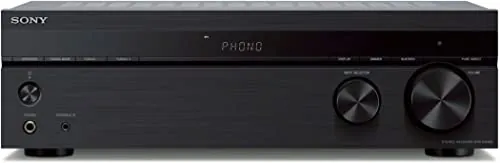 Sony STR-DH190 - Receptor estéreo (Bluetooth, Entrada Phono, Compatible con Tocadiscos), Color Negro