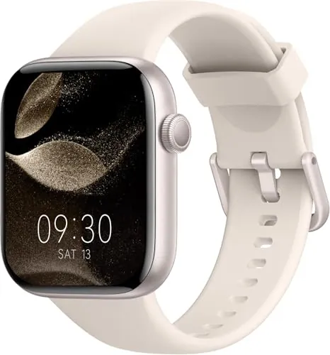 Reloj Inteligente Mujer Hombre, 1.85" Smartwatch con Llamadas Bluetooth, 140+ Modos Deportivos Smart Watch con SpO2/Pulsómetro/Monitor de Sueño/Podómetro, Impermeable IP68 Smart Watch Para Android iOS