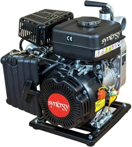 Synergy motobomba de agua a gasolina (79cc), Motor 4T, 12.000 L/h, entrada y salida 1,5" (38mm)