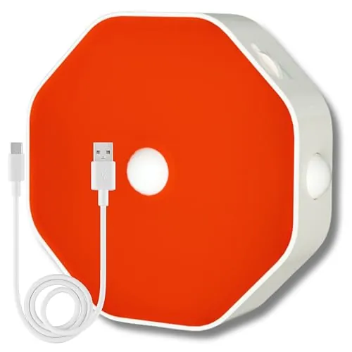 Toys4Boys LED Luz Nocturna Infantil Batería 1000mAh - Luz Roja Nocturna Melatonina con Montaje Magnético - Luces con Sensor de Movimiento Triple - Luces Rojas para Dormir Ideales para Niños - USB-C