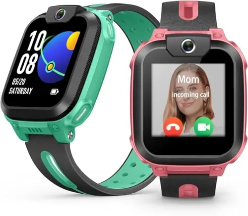 imoo Z3 Watch Phone, 4G-Smartwatch Kinder mit HD-Videoanrufen, Smartwatch für Kinder mit GPS-Echtzeitortung, IPX8-Wasserbeständigkeit (Rojo)