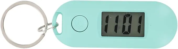 ULTECHNOVO - Reloj de bolsillo digital para enfermería de llavero, reloj portátil luminoso de trébol, colgante con de estudiante médico paramédico (), verde claro, 6.5x2,5 cm, Moda