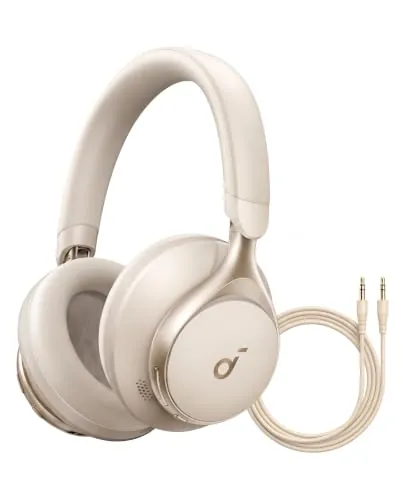 Anker soundcore Space One Auriculares Bluetooth ANC Adaptativa, LDAC, 40H | Reducción de Voz Humana 2X más Fuerte y Control por App