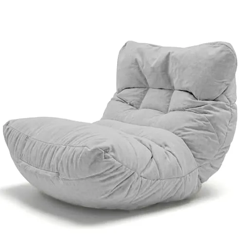 Aiire Puff Salón XXL de Diseño - Sillón Puf con Relleno Incluido para Adulto - Bean Bag Chair Premium para Dormitorio - Funda Desenfundable y Lavable