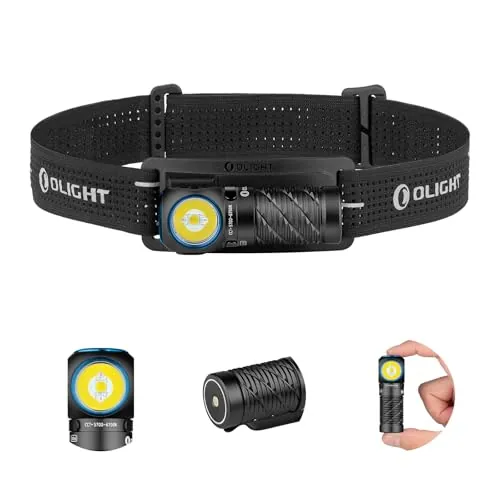 OLIGHT Perun 3 Mini Linterna Frontal USB Recargable 1250 Lumens 10 Días Máx