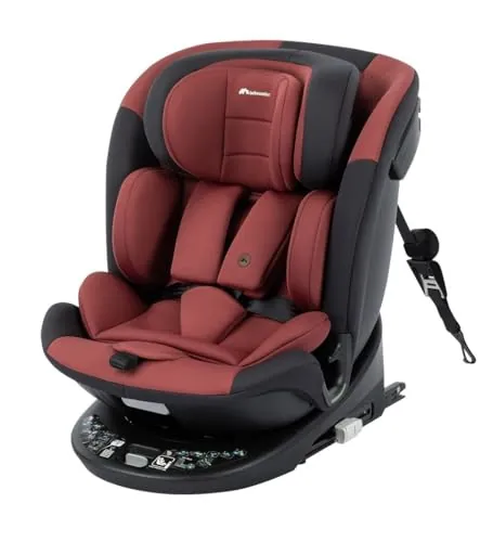 Bebeconfort RevolveFix 360 i-Size, Silla Coche 360, 0-12 Años, 40-150 cm, Silla Coche ISOFIX, Instalación Sujeción Superior, Giro 360, 6 Posiciones Reclinación, 12 Posiciones Reposacabezas, Dual Red