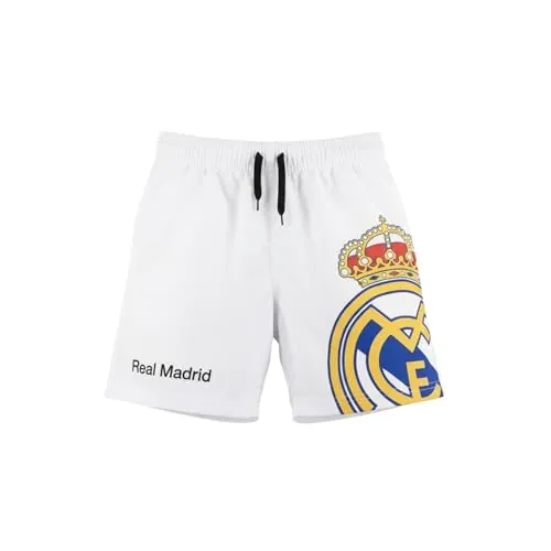 CF REAL MADRID Bañador para Niño, Shorts Baño Bermudas, Bañador de Natación Infantil, Talla 12 Años