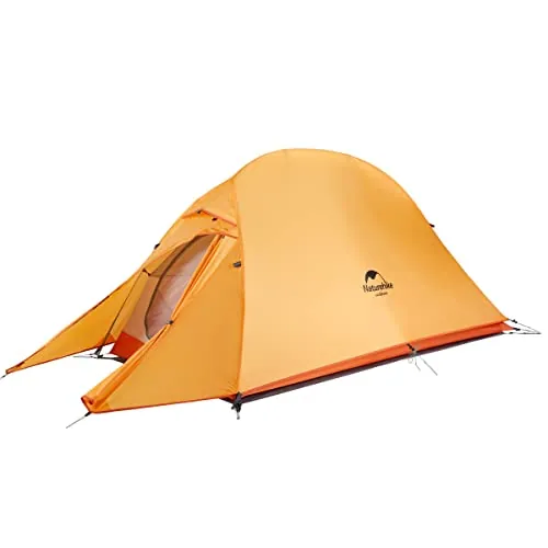 Naturehike Cloud up 1 Persona Carpa para Mochileros para Carpa de Cúpula Ligera para Acampar y Senderismo para 1 Hombre(Actualizar Naranja 210T)