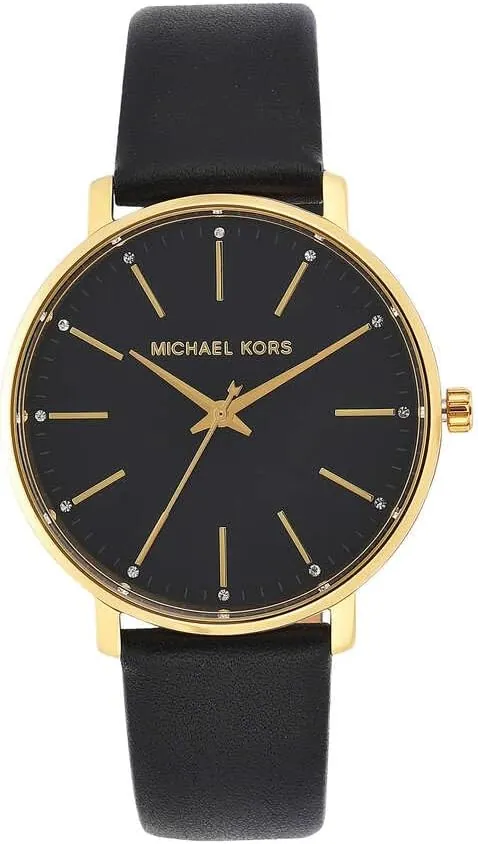 Michael Kors Pyper Reloj para Mujer, Movimiento de Cuarzo de Tres Agujas con Correa de Piel