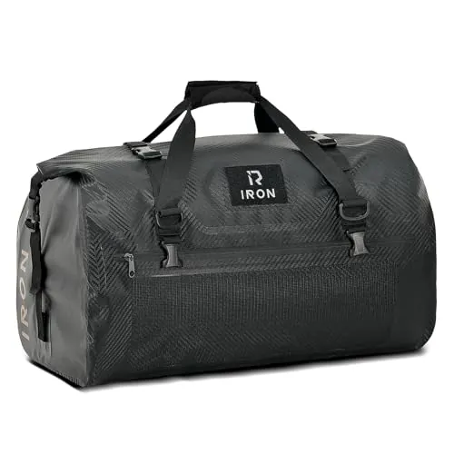 IRON JIA'S Bolsa Trasera de Moto Impermeable con Roll-Top