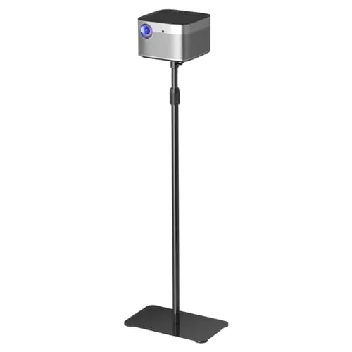 suptek Soporte Proyector de Metal, Giratorio 360°, Altura Ajustable de 101 a 138 cm, Soporte para Mini Proyector, Compatible con Cámara DVR de Video Vlog para Hogar y Oficina, PR001F