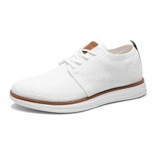 Bruno Marc Zapatos Cordones Verano Vestir Hombre,Blanco,47