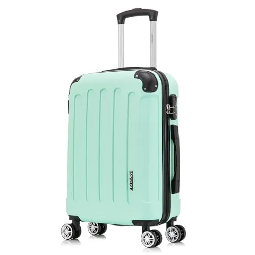RAYKONG Maleta Cabina ABS 55x40x20cm (40L) - Trolley pequeña Equipaje de Mano - Menta