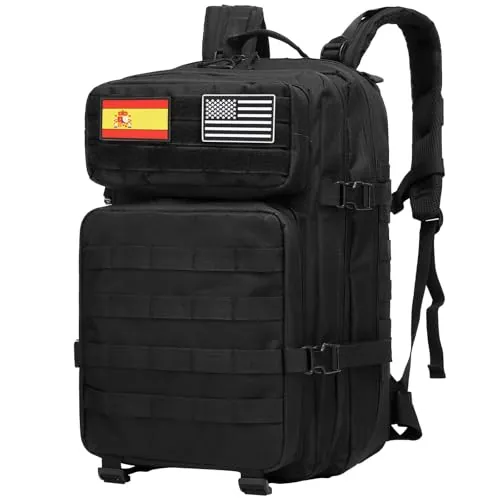 Delgeo Mochila Tactica 45L Militar,Gran Capacidad 45 * 30 * 20cm Mochila,Plegable Impermeable Mochila Para Montañismo,Senderismo,Camping y Viajes