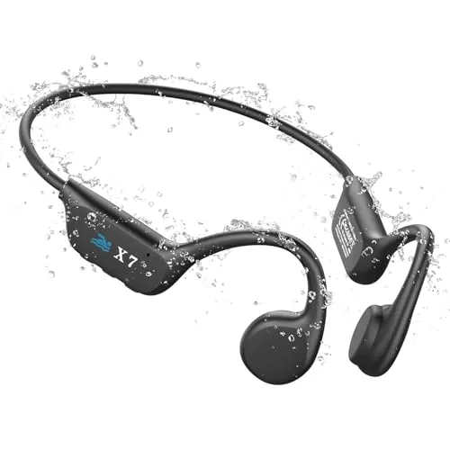 Auriculares Acuaticos Para Natacion,Auriculares Conduccion Osea Bluetooth 6.0,Auriculare Abiertos con Reproductor MP3 Incorporado Memoria de 32 GB,auriculares inalambricos deportivos para Correr