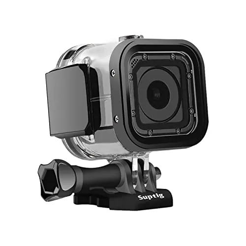 Suptig Carcasa Protectora Impermeable de Repuesto para GoPro Hero 4session, 5session para cámara Deportiva Exterior para Uso bajo el Agua, Resistente al Agua hasta 60 m