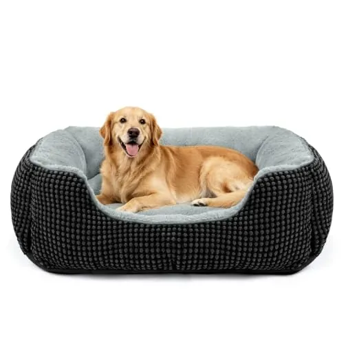 FURTIME Cama Perro Grande, Cama para Perros Lavable, 89x63x23cm